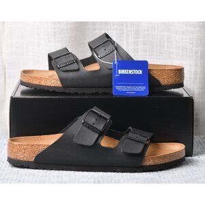 New! Size: 11 Men/9 Women | Birkenstock Arizona Leather Unisex | Black